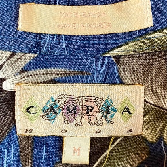 Campia Moda Classic Vintage Hawaiian Shirt Sz M - Picture 2 of 3